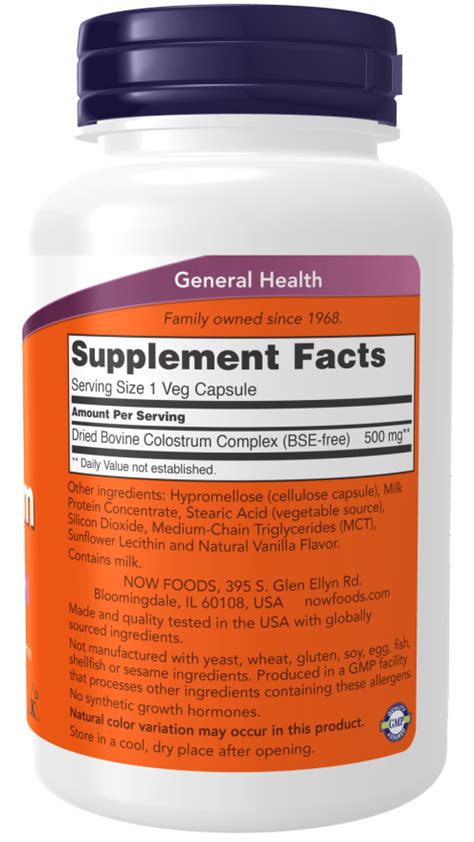 Colostrum 500mg .